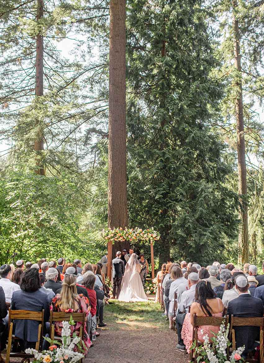 hoyt arboretum wedding outdoor ceremony